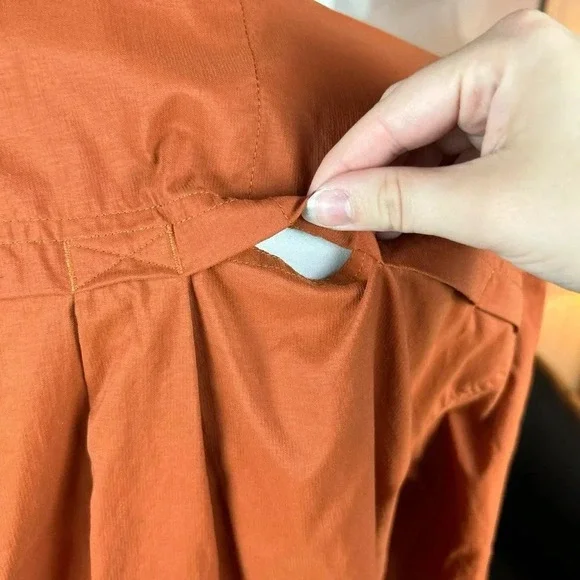 REI Co-op Men’s Orange Sahara Solid Long Sleeve Shirt - Picture 5 of 7